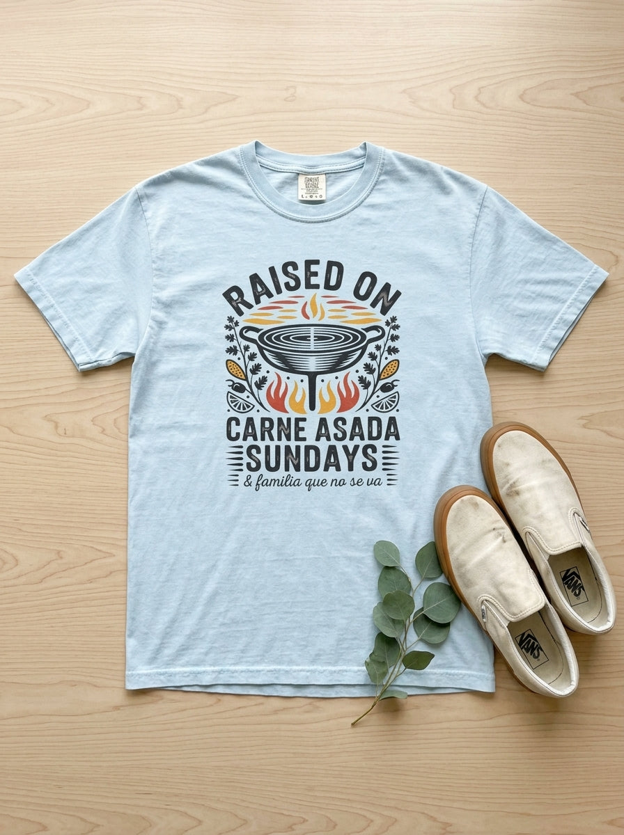 Carne Asada Sundays Shirt - Mexican American Family Heritage Tee Gift