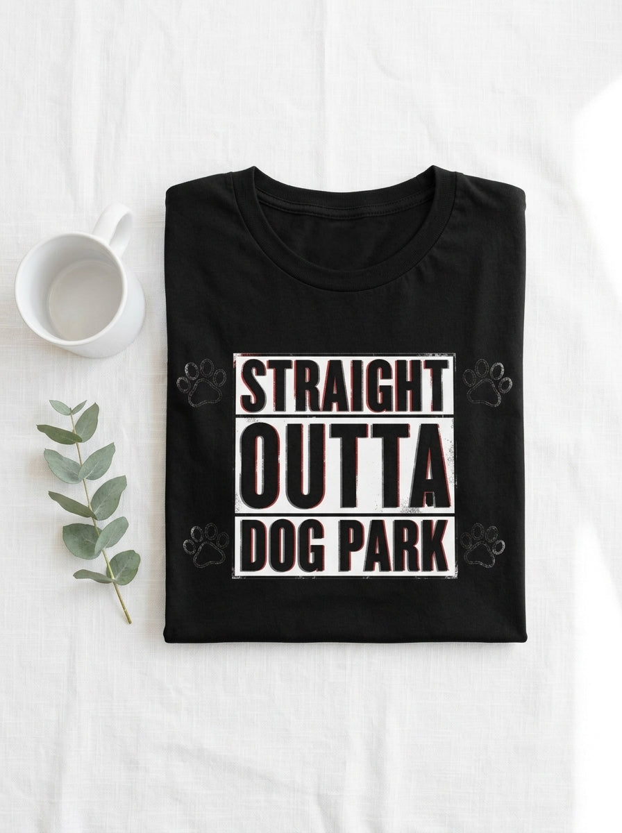 Straight Outta Dog Park Shirt | Funny Dog Rap Tee | Hip Hop Pet Lover
