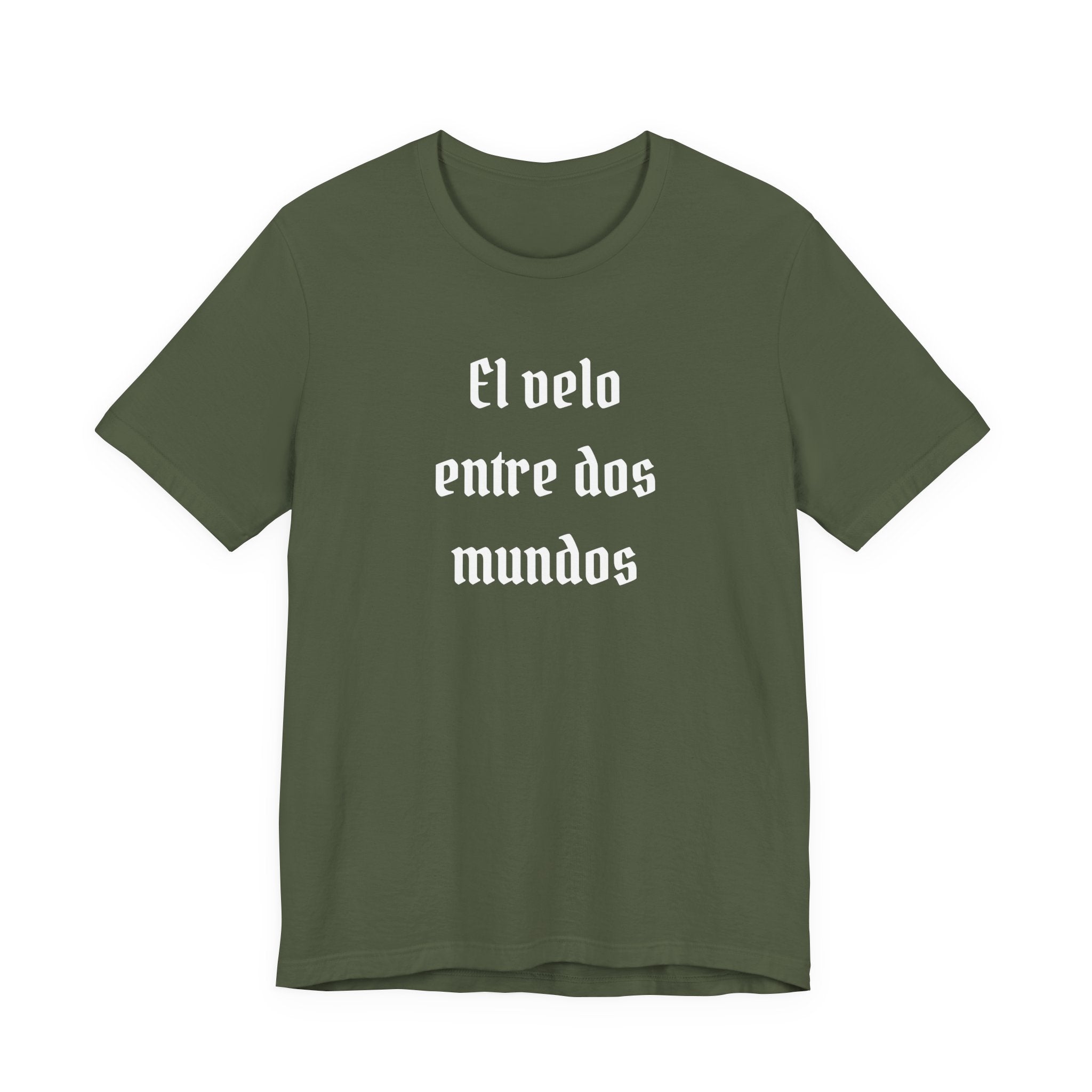 El Velo Entre Dos Mundos Spanish Spiritual T-Shirt Latino Heritage Ancestral Mystic Tee