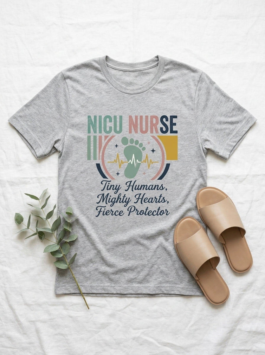 NICU Nurse Shirt - Neonatal ICU Gift - Tiny Humans RN Tee