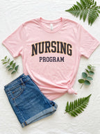 Nursing School Shirt - University Nursing Program Athletic Block Letter Tee