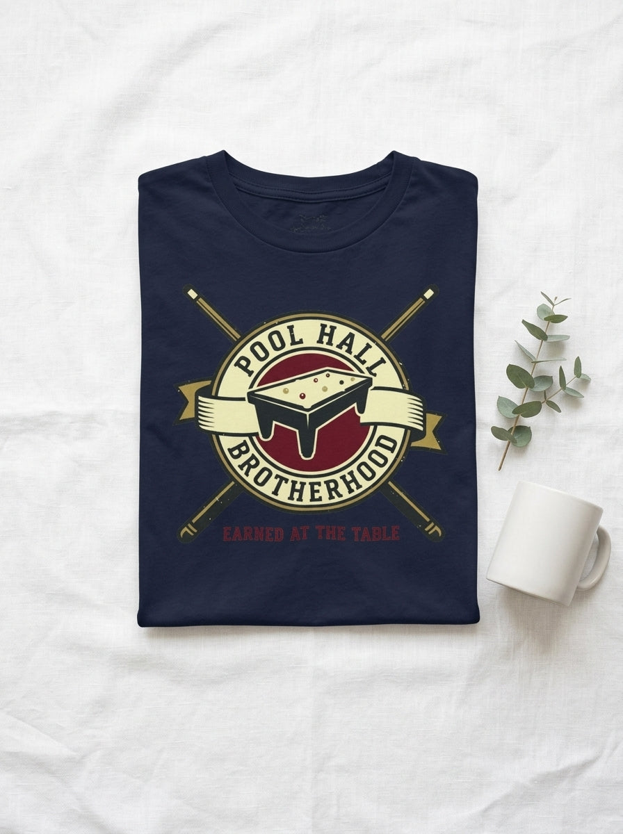 Pool Hall Brotherhood Shirt - Billiards Player Community Graphic Tee