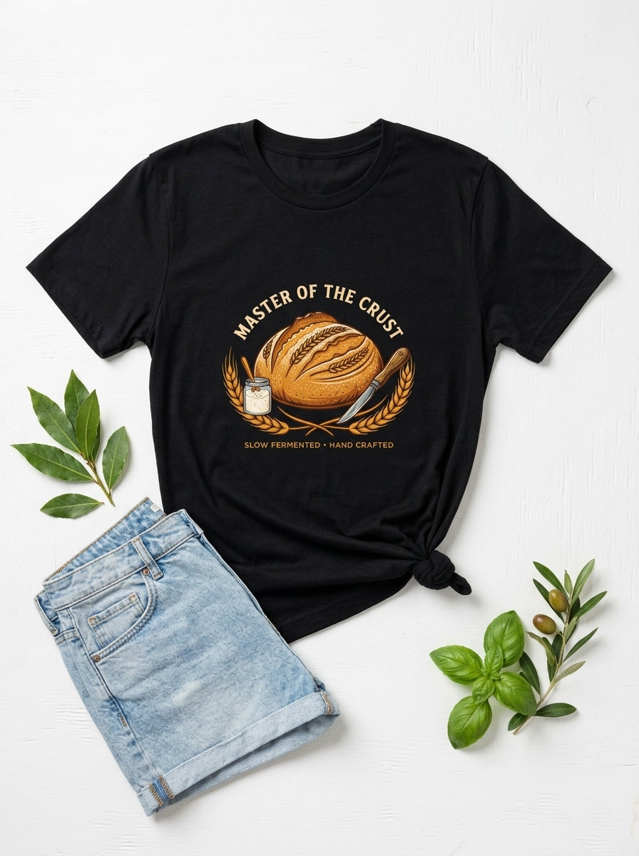 Master of the Crust Sourdough Baker T-Shirt Gift