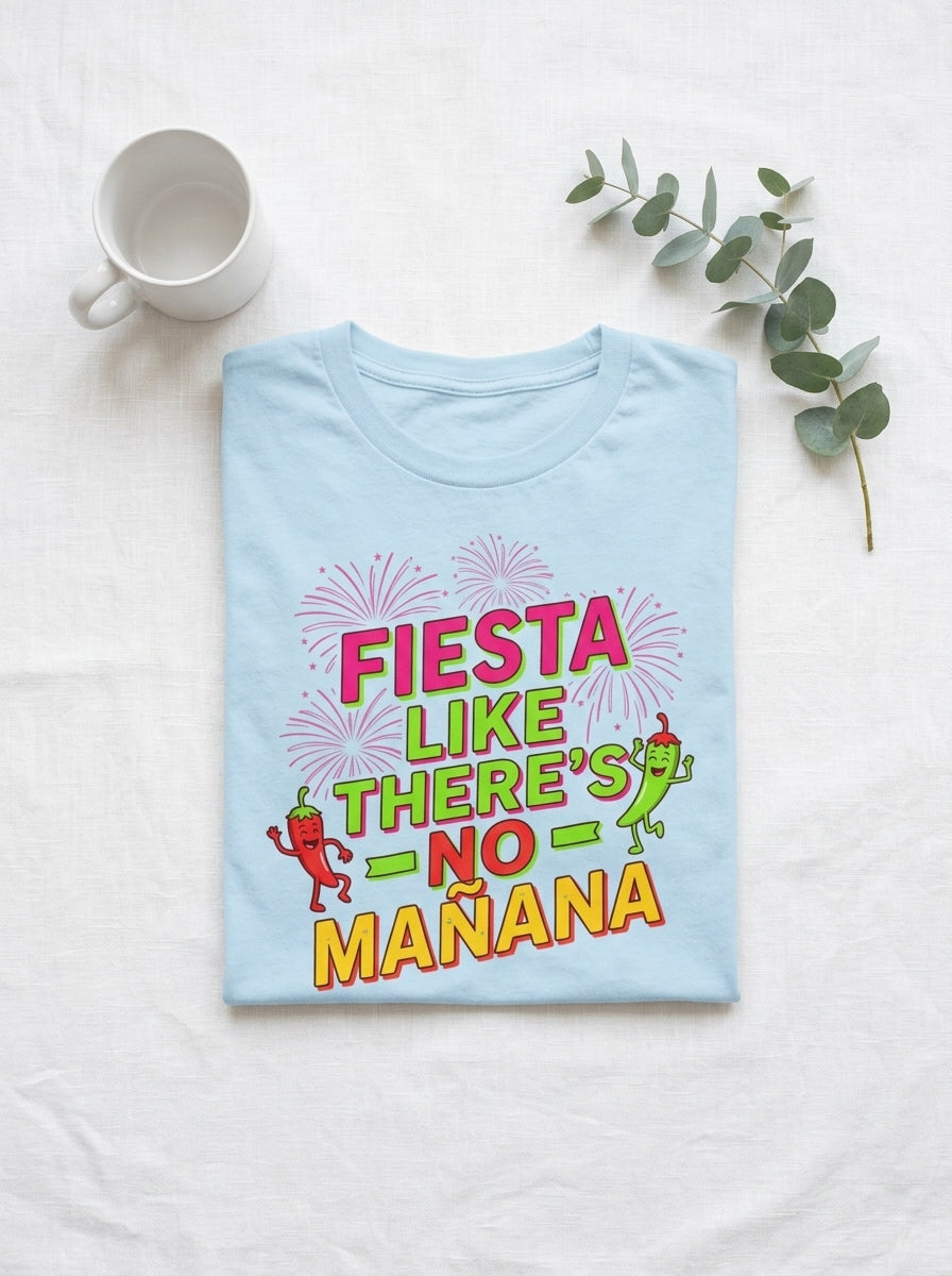 Fiesta Like No Mañana Shirt - Cinco de Mayo Party Celebration Tee