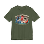 Bipartisan Pool Party 4th of July Funny Political Tee
