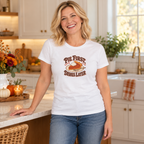 Pie First, Dishes Later Women's Thanksgiving Shirt | Gildan 64000L