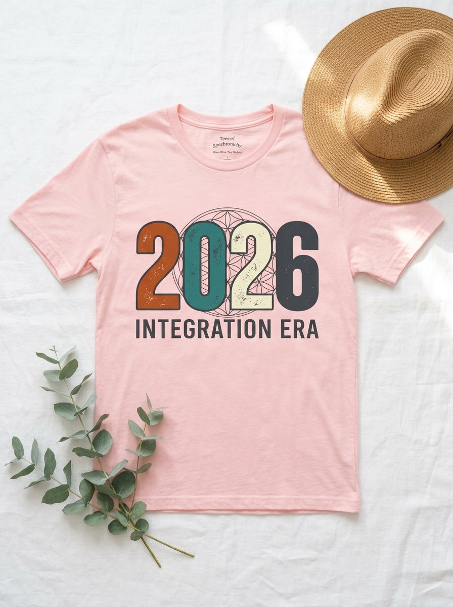 2026 Integration Era T-Shirt - Spiritual Awakening Sacred Geometry Tee
