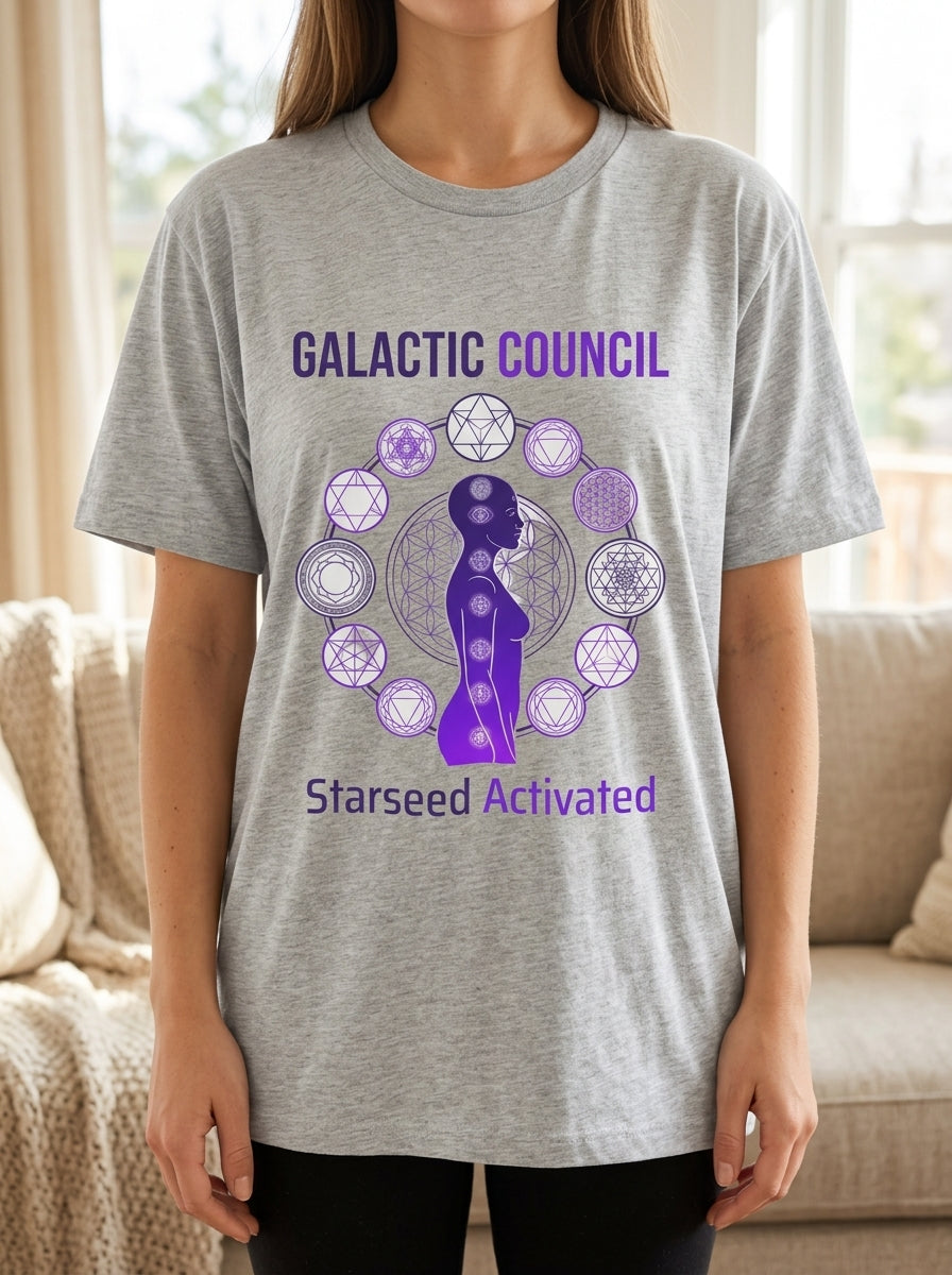 Galactic Council Starseed Activated Shirt - Cosmic Beings Awakening Tee