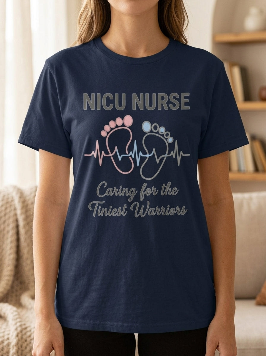 NICU Nurse Shirt - Tiniest Warriors - Neonatal ICU RN Gift Tee