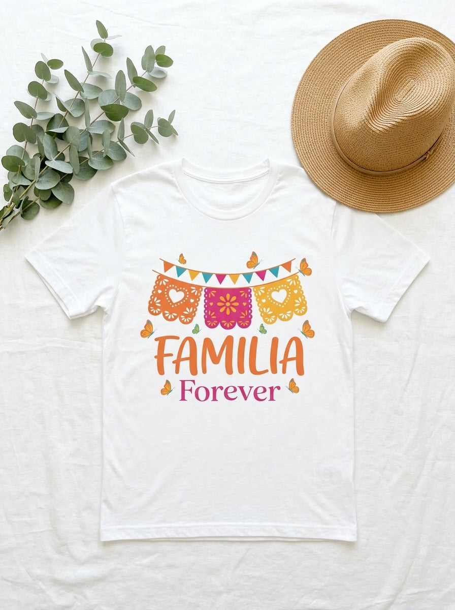 Familia Forever Cinco de Mayo Shirt - Matching Family Fiesta Tees
