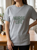Nurse Life Shirt, Simple Nurse Tee, Minimalist Nursing Gift, RN Life