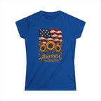 Women's America The Beautiful Sunflower Flag T-Shirt
