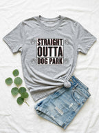 Straight Outta Dog Park Shirt | Funny Dog Rap Tee | Hip Hop Pet Lover