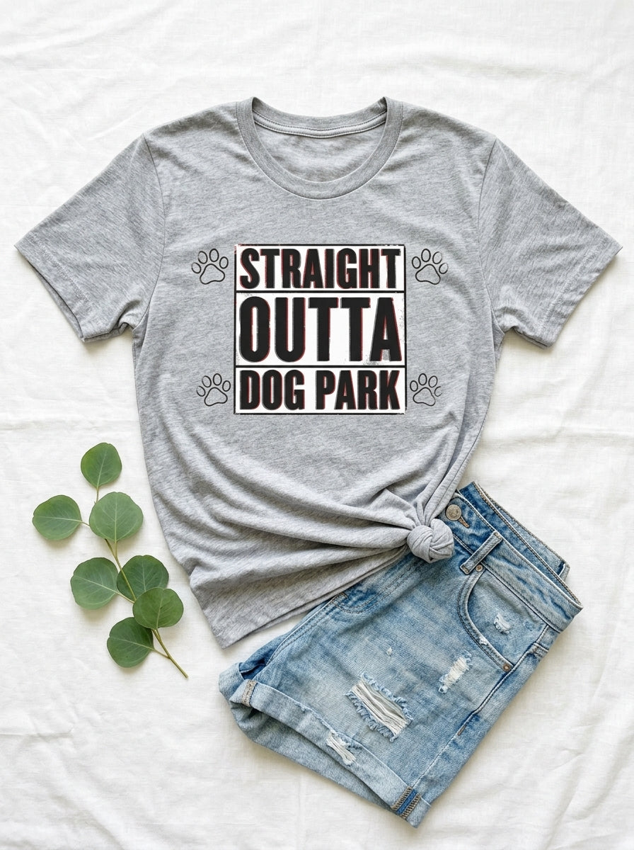 Straight Outta Dog Park Shirt | Funny Dog Rap Tee | Hip Hop Pet Lover