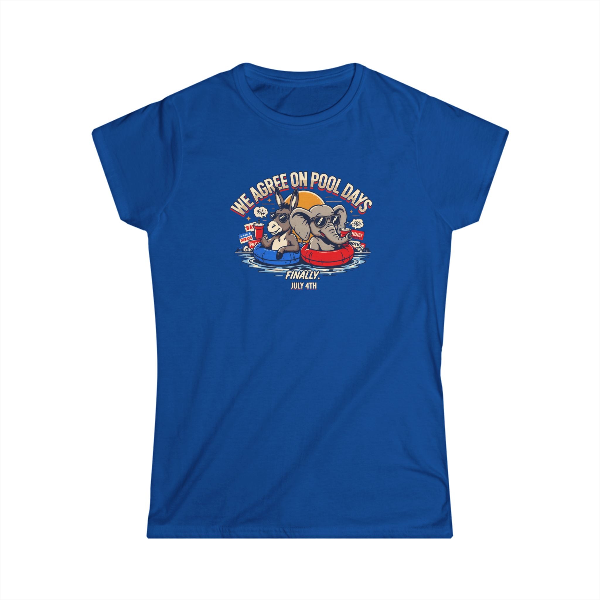 Women's 4th of July Bipartisan Pool Party Shirt