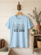 Teacher Est 2026 Shirt, New Teacher Gift, Floral Teacher Tee