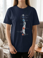 Subtle Body Chakra Spine Shirt - Energy Anatomy Yoga Teacher Tee