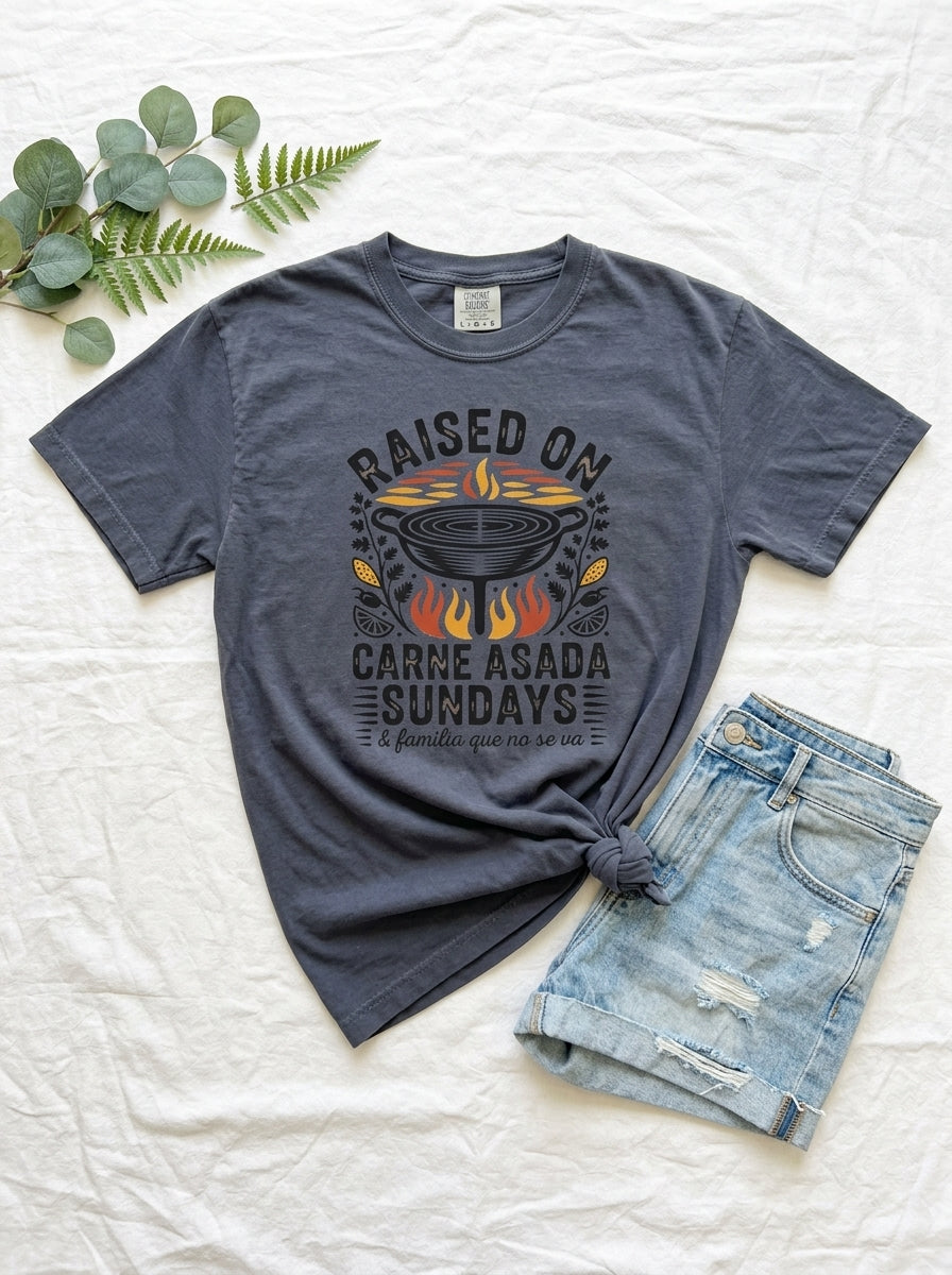 Carne Asada Sundays Shirt - Mexican American Family Heritage Tee Gift