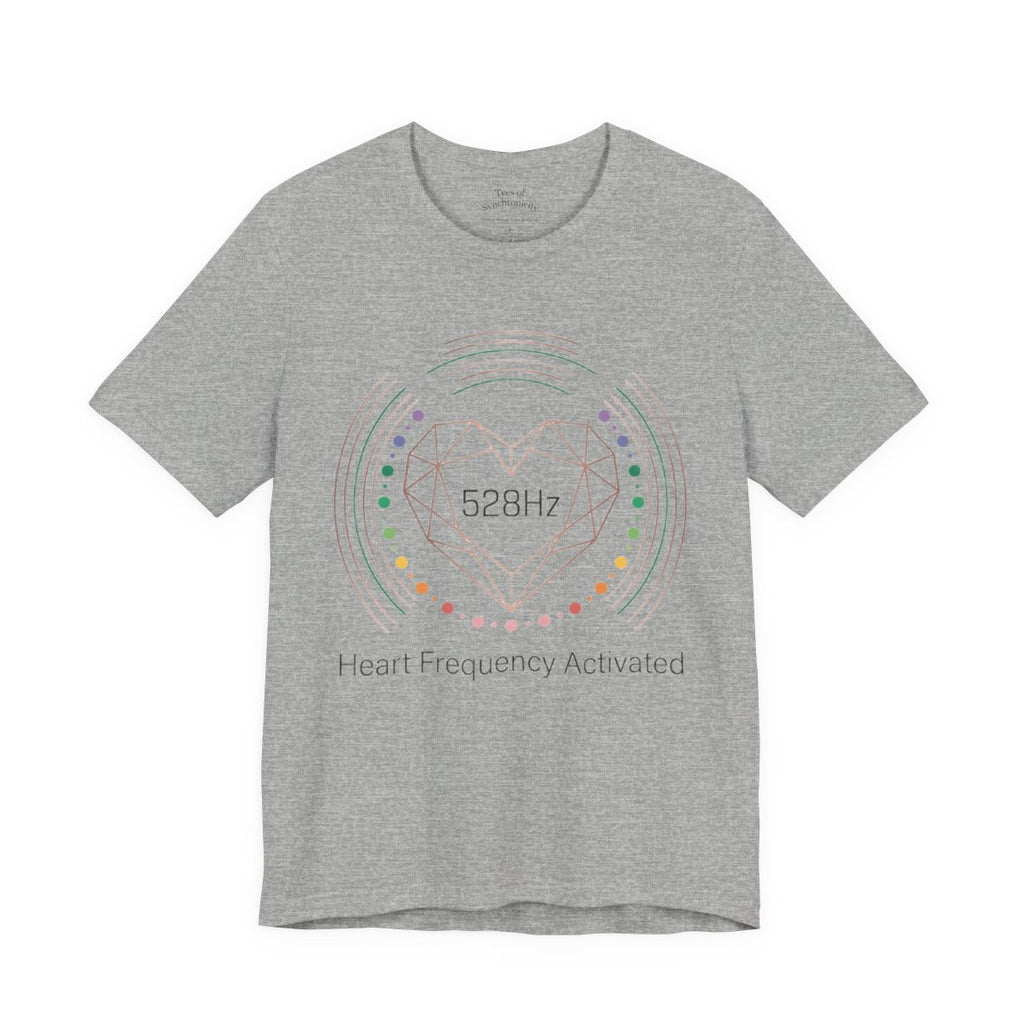 528Hz Heart Frequency Activation Shirt - - Athletic Heather