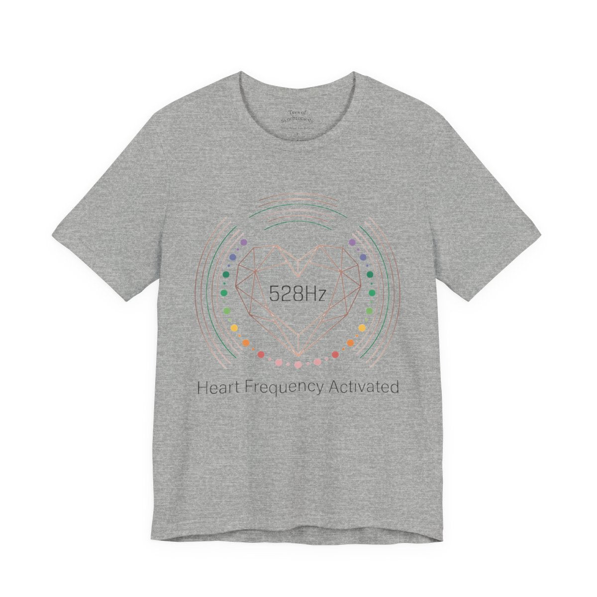 528Hz Heart Frequency Activation Shirt - - Athletic Heather