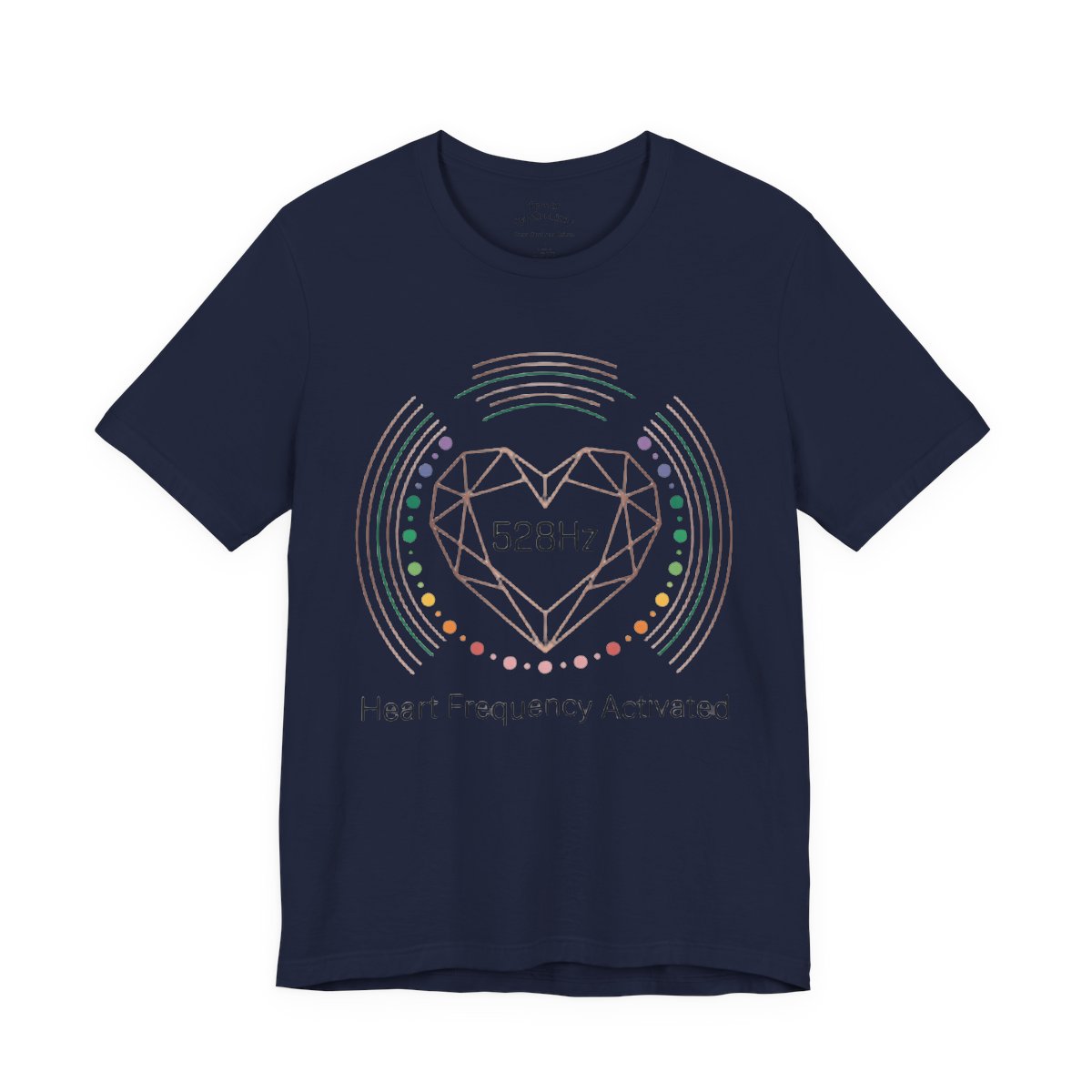 528Hz Heart Frequency Activation Shirt - - Navy
