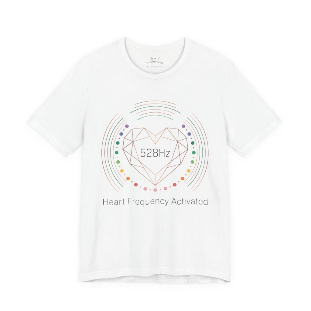 528Hz Heart Frequency Activation Shirt - - White