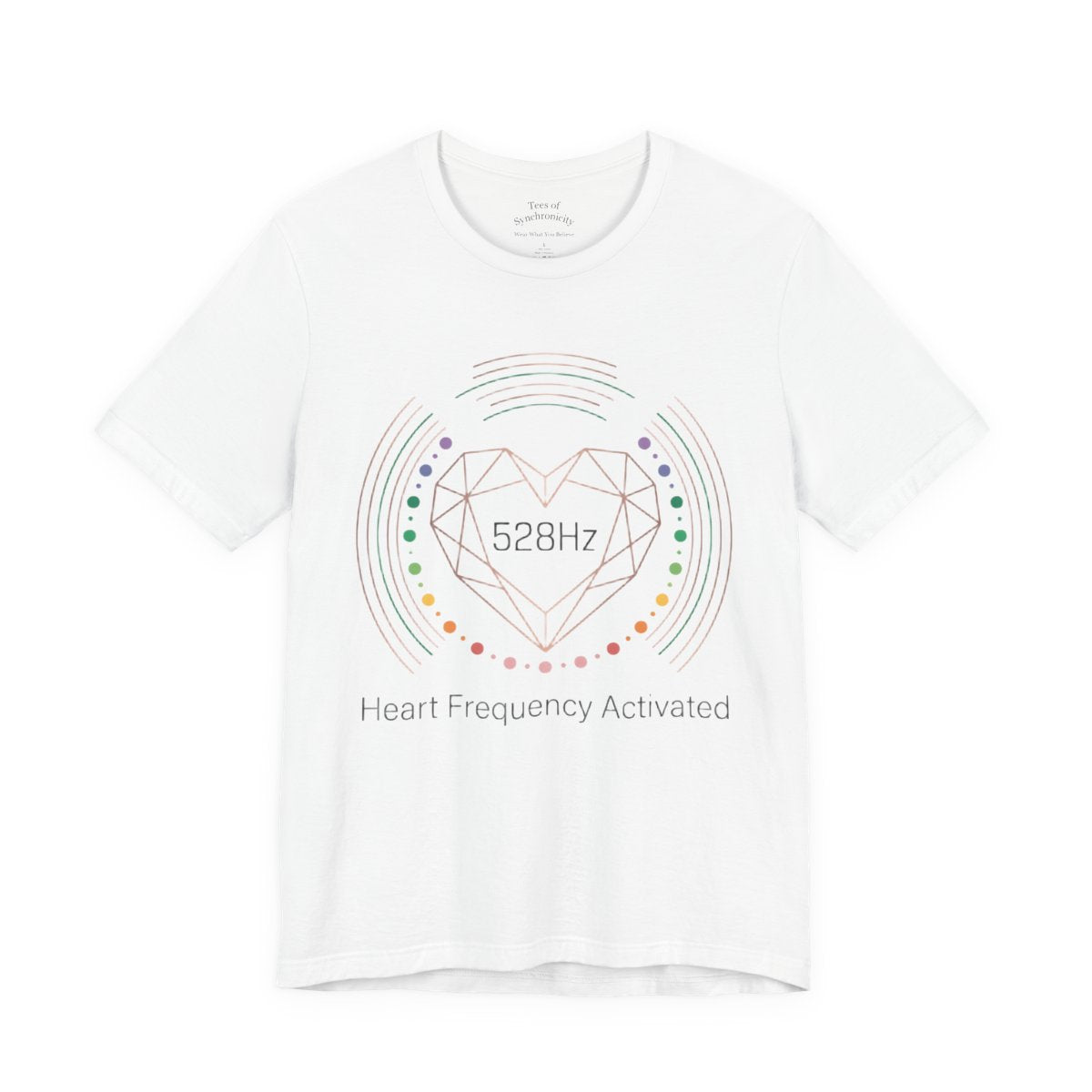528Hz Heart Frequency Activation Shirt - - White