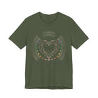 528Hz Heart Frequency Activation Shirt - - Military Green