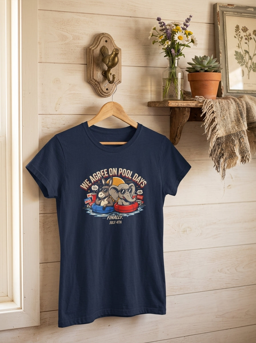Women's 4th of July Bipartisan Pool Party Shirt