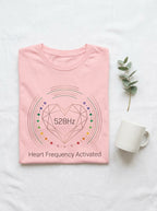 528Hz Heart Frequency Activation Shirt - Energy Healing Chakra Tee