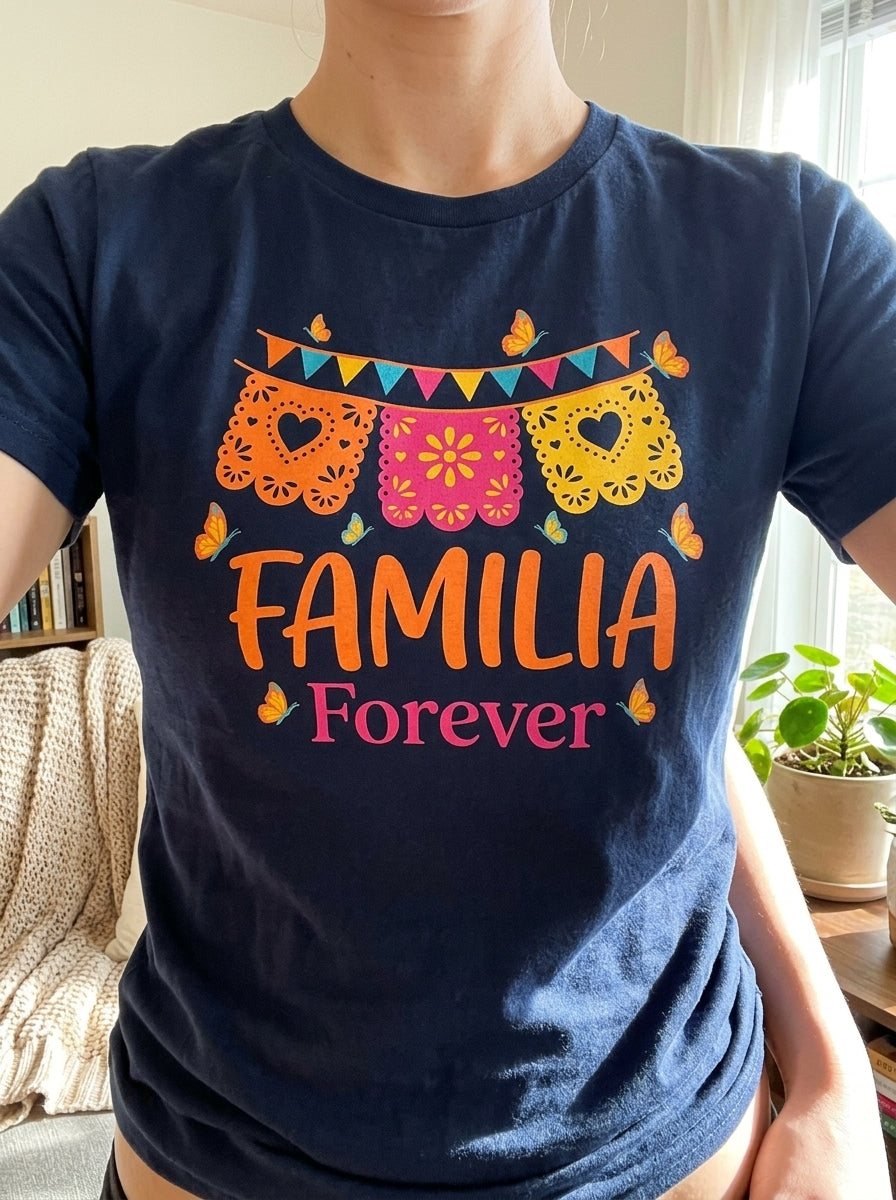 Women's Familia Forever T-Shirt Mexican Family Pride