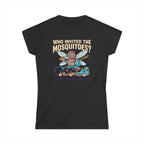 Women's Funny July 4th BBQ Pool Party Mosquito Shirt for Family Chaos