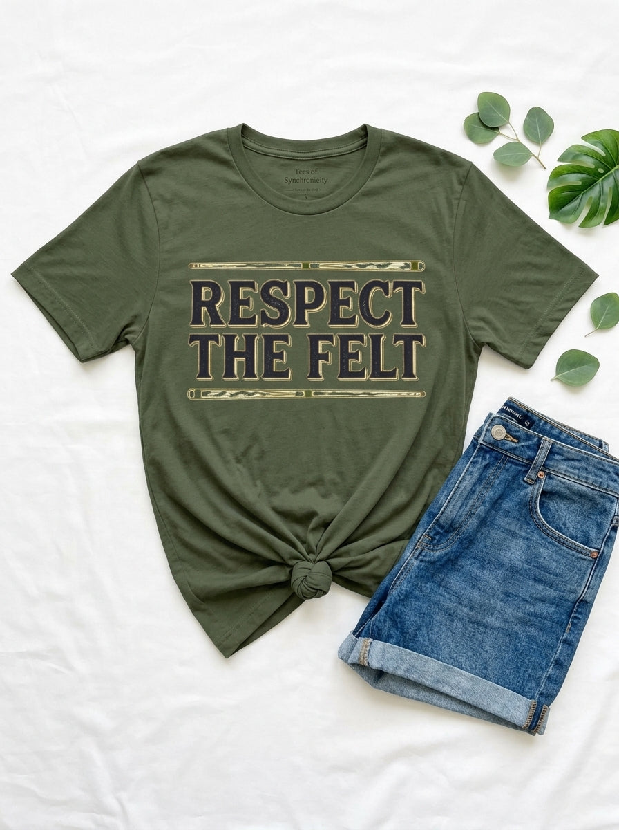 Billiards Player Shirt - Respect the Felt Vintage Pool Hall Tee