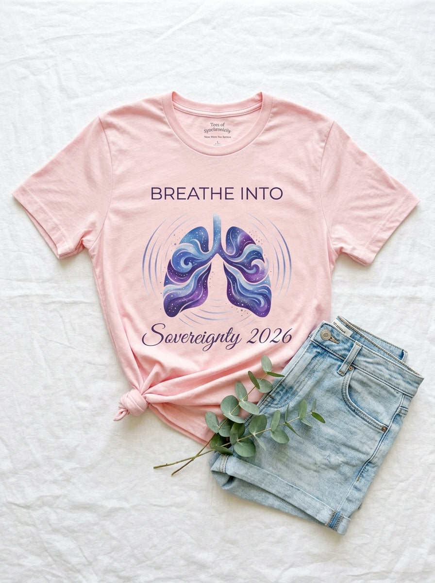 Breathe Into Sovereignty 2026 Shirt - Somatic Healing Breathwork T-Shirt