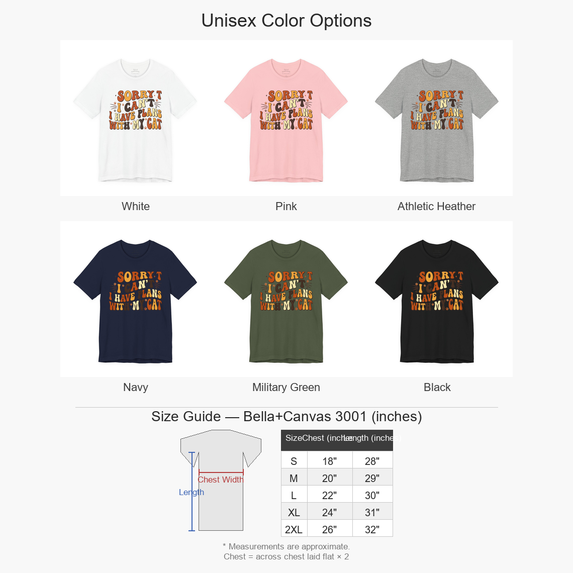 Sorry I Can't I Have Plans With My Cat Shirt - Funny Introvert Tee