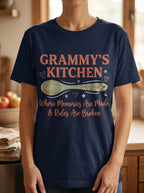 Grammy's Kitchen T-Shirt - Grandma Mother's Day Gift Rules Broken