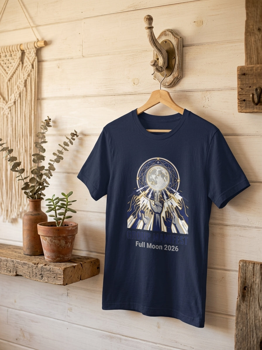 Group Manifest Full Moon 2026 Shirt - Collective Manifestation Ritual Tee