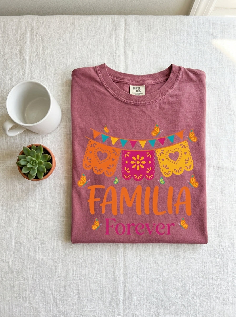 Familia Forever T-Shirt Mexican Family Pride
