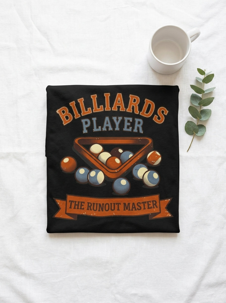 Billiards Player Since Shirt - Vintage Pool Hall Legacy Graphic Tee