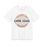 Raised on Carne Asada Sundays Shirt - Mexican Family BBQ Heritage Tee