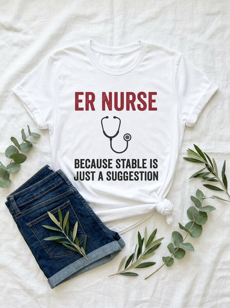 ER Nurse Stable Suggestion Shirt - Emergency Room RN - Funny Nurse Tee