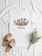 Nurse Daisy Flower Shirt RN Gift Floral Nursing Appreciation Tee