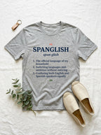 Fluent in Spanglish Dictionary Shirt - Funny Bilingual Latino Humor Tee