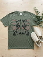 Ni De Aqui Ni De Alla Shirt - Mexican American Identity Pride Tee Gift