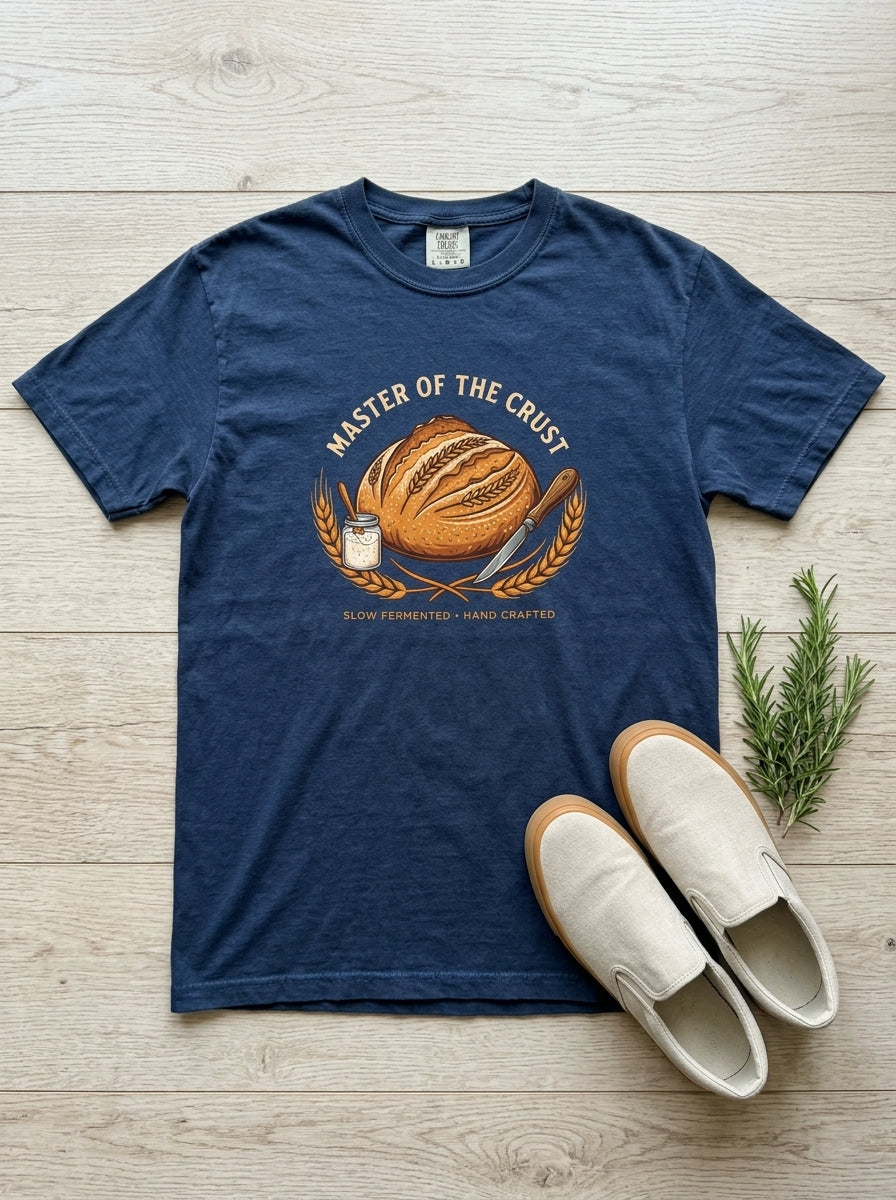 Master of the Crust Sourdough Baker T-Shirt Gift