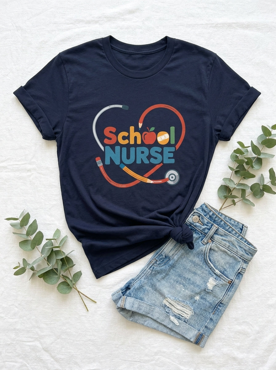 School Nurse Shirt, Pediatric School Nursing Gift, School RN Tee, Nurse Appreciation