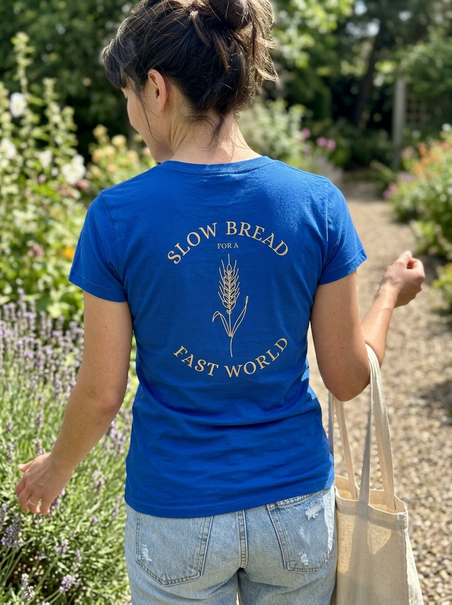 Women's Slow Bread Fast World Shirt - Artisan Sourdough Baker T-Shirt Gift