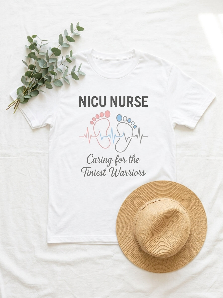 NICU Nurse Shirt - Tiniest Warriors - Neonatal ICU RN Gift Tee