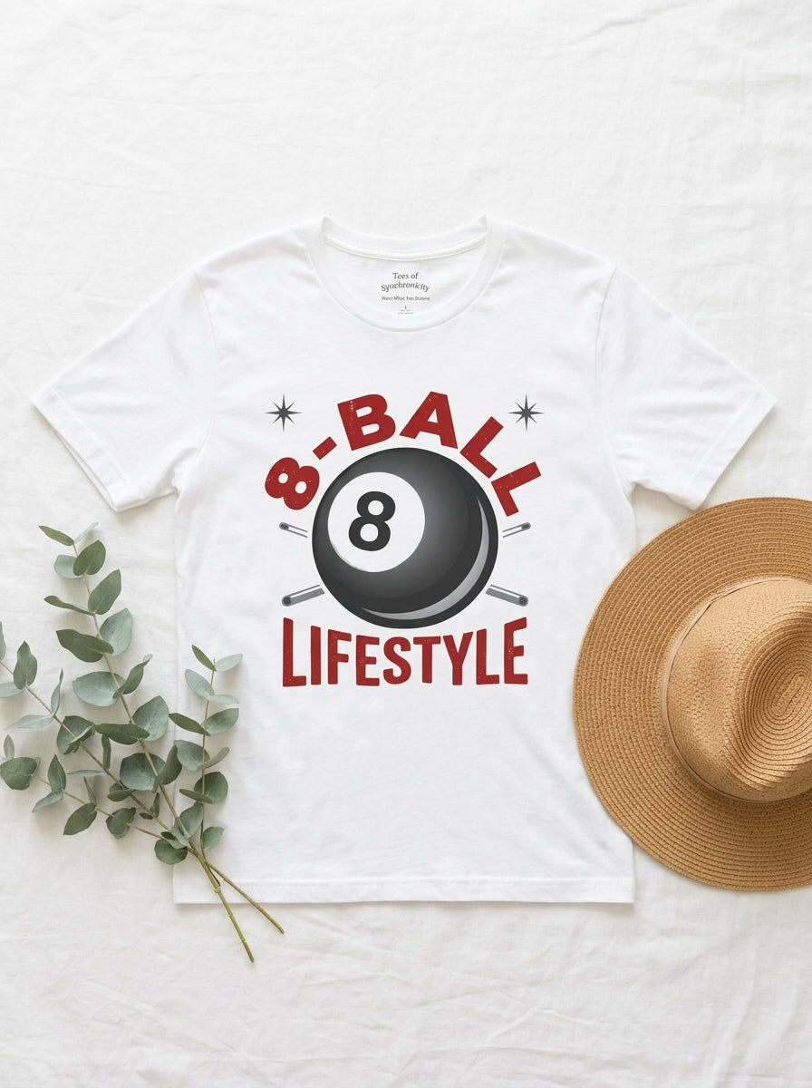 8-Ball Lifestyle Shirt - Billiards Identity Pool Player Graphic Tee