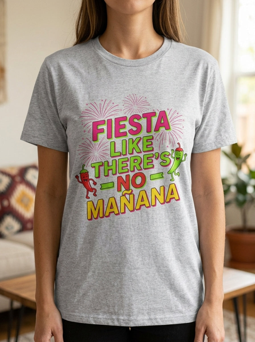 Fiesta Like No Mañana Shirt - Cinco de Mayo Party Celebration Tee